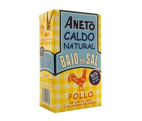Aneto Caldo Pollo Bajo Sal 1L de Aneto Natural | Natural Doctor