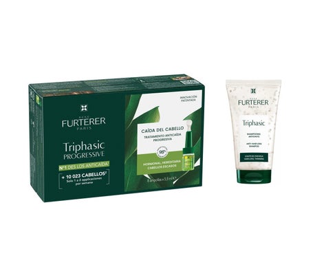 René Furterer Triphasic Progressive 8x5,5ml + Champú Anticaída 50ml