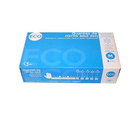 Sanicen Sau Guante Nitrilo Azul Sin Polvo Talla M