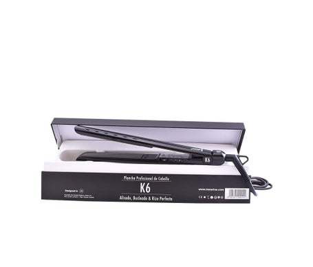 Irene Rios K6 Plancha para el Cabello Negra 1ud