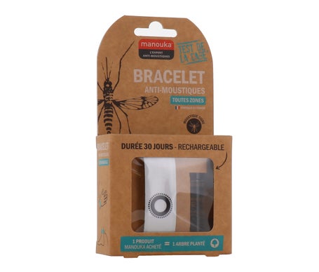 Manouka Pulsera Repelente de Mosquitos Adulto Rojo 1ud