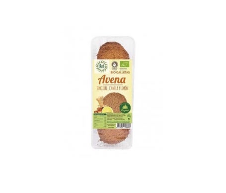 Solnatural Galletas Avena Jengibre Canela Limón 175g