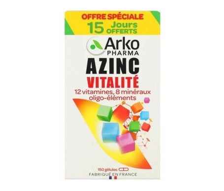 Arkopharma Azinc Forme et Vitalité 150 gélules