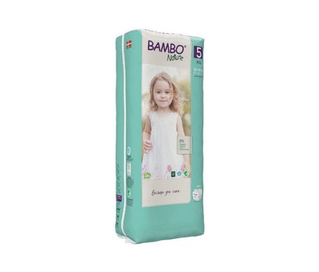 Bambo Nature Pañales 5XL 12-18kg 44uds
