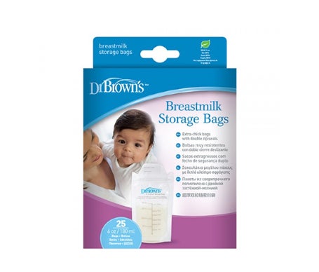 'Dr Brown''s Bolsa de Almacenamiento de Leche 25uds'