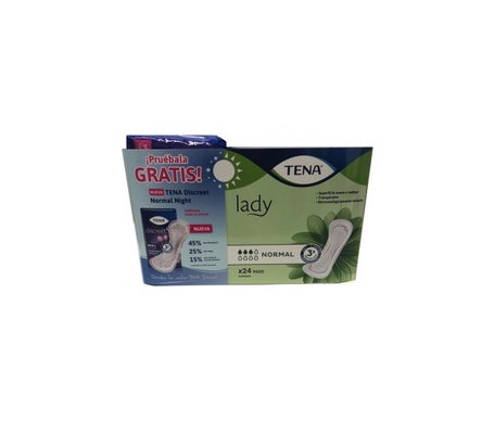 Tena Lady Pack Compresas Normal Day + Discreet Normal Noche