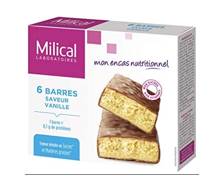 Milical Barritas Sabor Vainilla 6uds