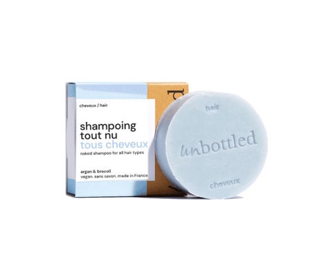 Unbottled Mini Shampoing Solide Tout Nu Tous Cheveux 20g