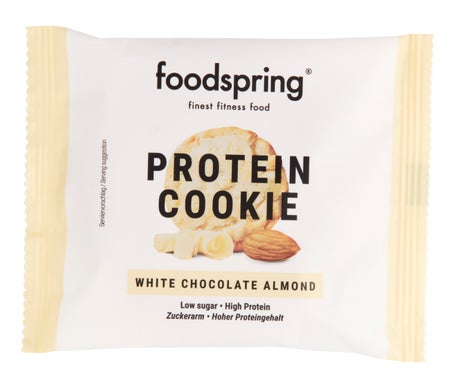 Foodspring Protein Cookie Chocolate Blanco Almendras 50g