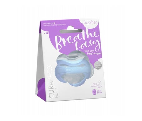Curaprox Baby Breath Easy Chupeta Silicone T2 Azul 1 Unidade