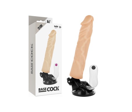 Basecock Realistic Vibrador Control Remoto Natural 21cm 1ud