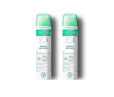 Svr Desodorante Spirial Vegetal Comprimido 2x75ml