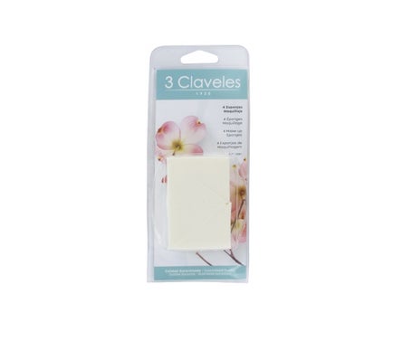 3 Claveles Esponjas Maquillaje 4uds