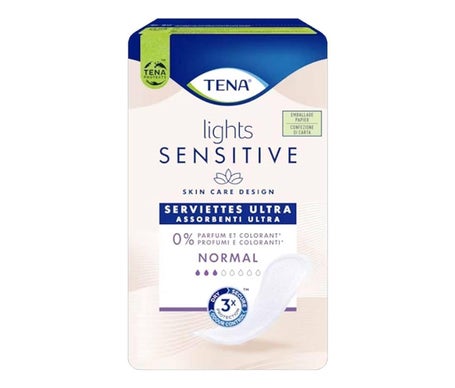 Tena Lights Sensitive Normal Toallas Pérdidas Orina 16uds