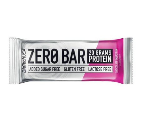 BioTech USA Zero bar 1 bar 50g (6223626) Chocolate marzipan - Nutrición deportiva