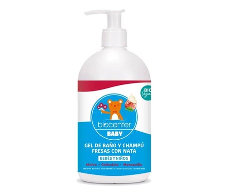 Biocenter Baby Gel Baño y Champu Fresa 500ml