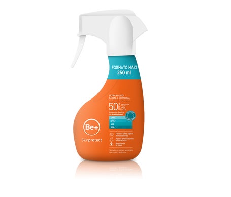 Be+ Skinprotect Ultra fluido Facial y Corporal SPF50+ Spray 250ml