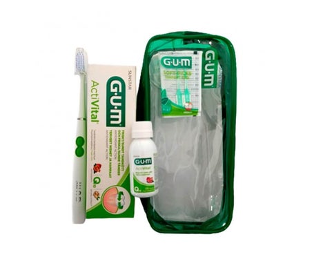 Gum Pack Neceser Sonic + Cepillo + Pasta Activital + Colutorio