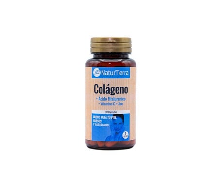 Naturtierra Colágeno + Ácido Hialurónico + Vitamina C + Zinc 30caps