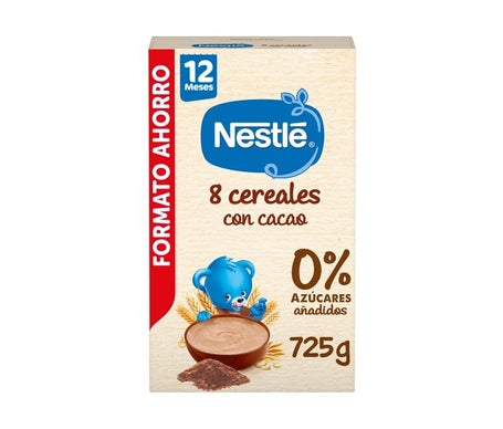 Nestlé Papilla 8 Cereales con Cacao +12m 725g