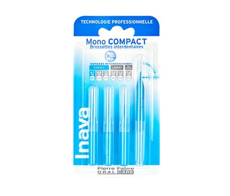 Inava Cepillos Interdentales Mono Compacto Azul 0.7mm 4uds