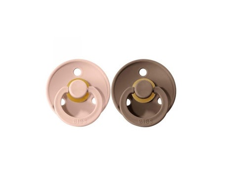 Bibs Pack Chupetes Látex 0-6m Dark Oath e Blush T1 2 Unidades