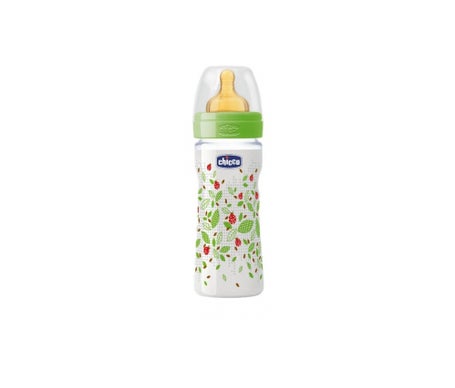 Chicco Biberón PP Goma Tortugas 2+ 250ml