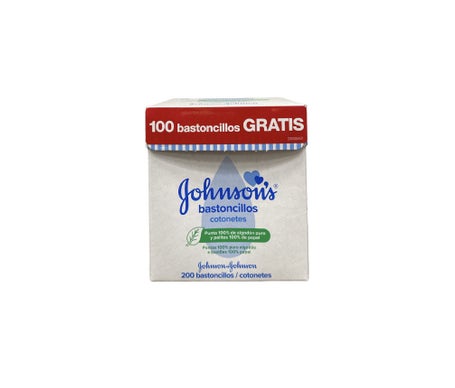 'Johnson''s Baby Cotton & Paper Swabs 200 uds'