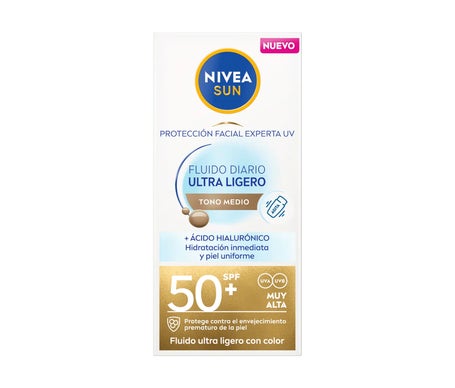 Nivea Sun Fluido Diario Protección Facial Spf50 Medio 40ml
