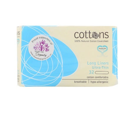 Cottons extra largo salvaslip 32uds