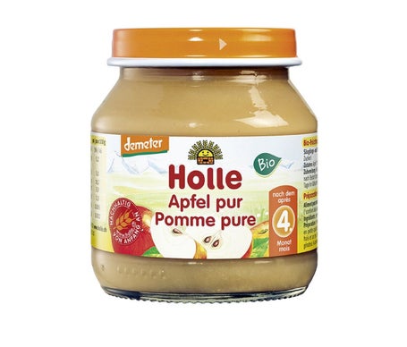 Holle Tarrito 100% Manzana +4M 125g