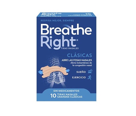 Breathe Right® Tiras Nasales Grandes 10uds