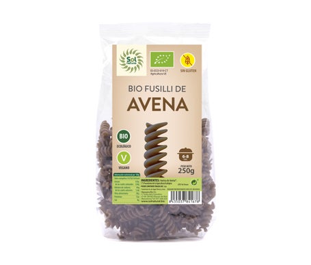 Solnatural Fusilli Avena Bio sin Gluten Vegano 250g