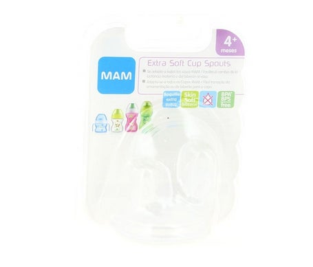 MAM Tetina Boca Larga Starter Cup Extra Suave +4m 2uds