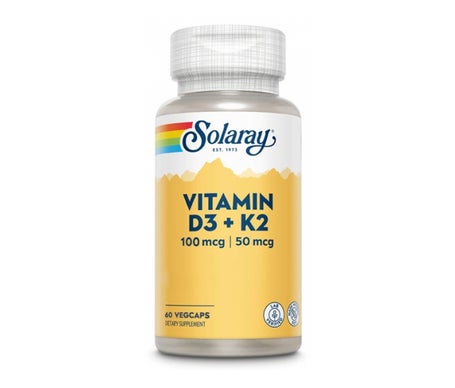 Solaray Vitamina D3+K2 60caps