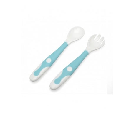 Kiokids Set Cubiertos Viaje Azul 1ud
