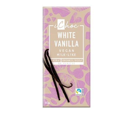 iChoc White Vanilla Chocolate Vegan Milk-Like Bio 80g | Natural Doctor