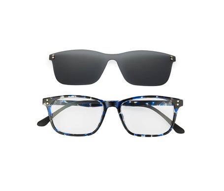 Nordic Vision Gafas Easy Duo Reading + Sun Square +3,00 Demi Blue 1ud