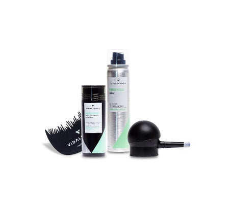 Vidalforce Starter Kit Fibras Capilares 27,5G + Fijador + Bomba + Optimizador