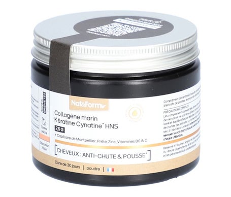 Nat & Form Colágeno Marino Keratina Cynatine Hns 2.5G Polvo 120g