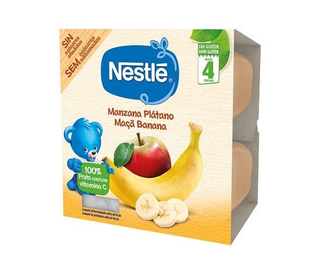 Nestlé Puré Manzana Plátano 4x100g