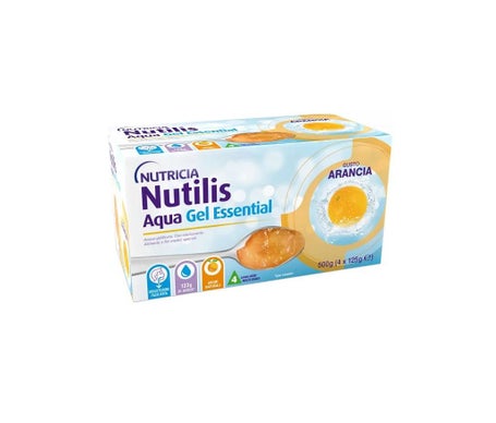 Nutilis Pack Aqua Essential Agua Gelificada Naranja 4x125g