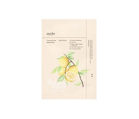 Ondo Beauty Charcoal & Yuja Bubble Mask