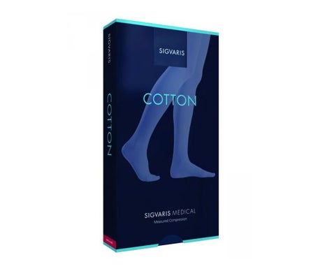 Sigvaris Cotton C3 Media Autofix Hombre Negro88 NS 1 Par