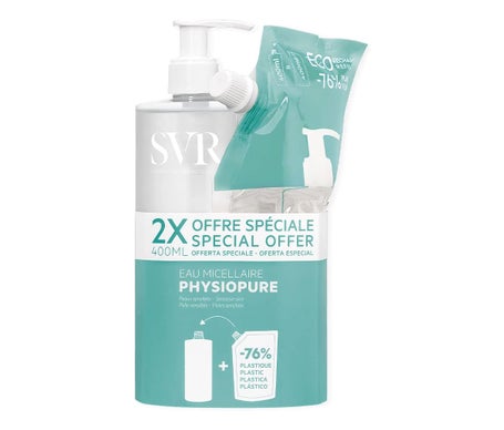 SVR Physiopure Agua Micelar 400ml + Recarga 400ml