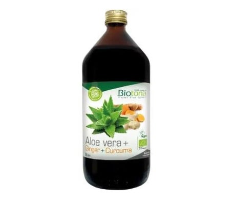 Biotona Jugo Aloe Vera+ Jengibre+ Curcuma Bio 1L