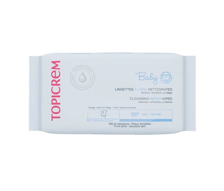 Topicrem Baby Toallitas Húmedas Agua 60uds