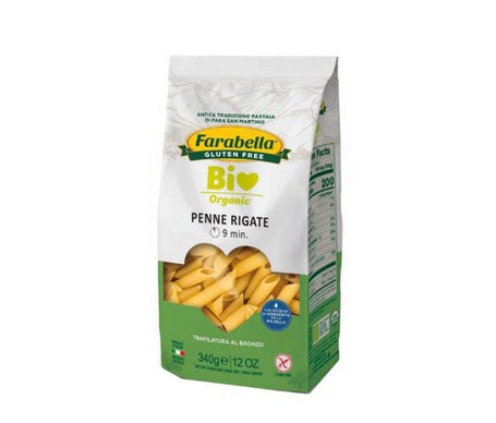 Farabella Bio Penne Rigate Maíz Arroz Sin gluten 340 g de Baule Volante & Fior di Loto | Natural Doctor