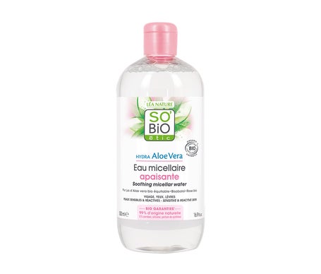 'So''Bio Étic Agua Micelar Calmante Aloe Vera & Rosas Bio 500ml'