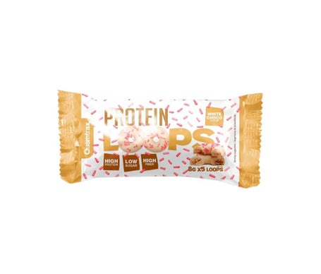 Quamtrax Loops Proteico Chocolate Blanco 5x8g